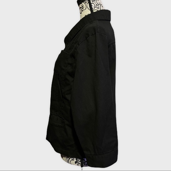 BRUNSWICK Square black lightweight button up jacket
size petite large - Picture 5 of 9